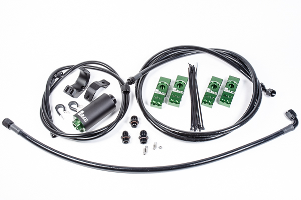Radium Engineering — Radium Engineering Toyota Supra MK4 Fuel Hanger Plumbing Kit w/ Microglass Filter - view 3